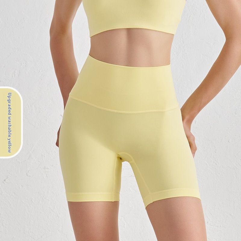 Double-sided Grinding Shorts Yoga Pants Female High Waist Track Shorts