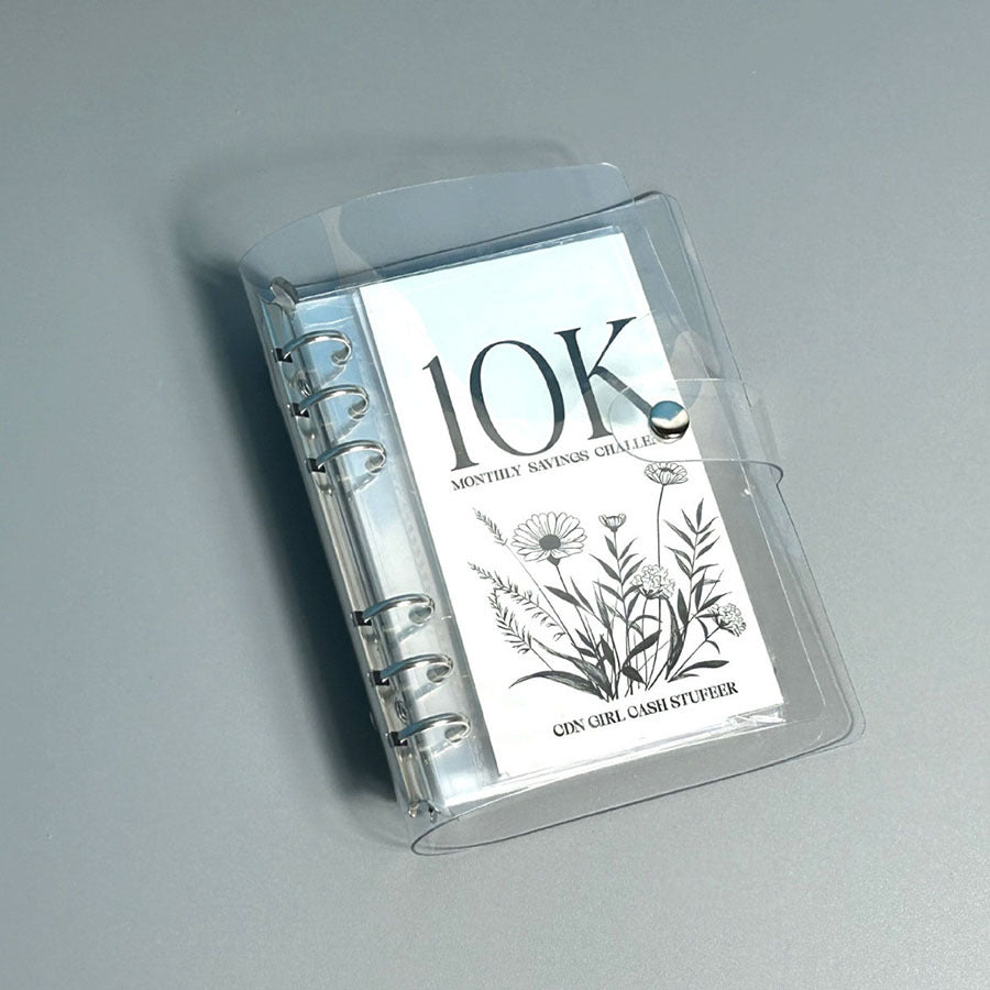 Cross-border Best-selling Savings Book With Six-hole Metal Clips For Organized Storage