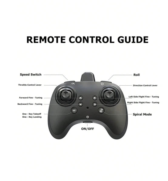A Set Of Four-rotor Drone Fighter Jets, Equipped With A Remote Control, Featuring One-key Takeoff/landing, 360° Flipping And Hovering, And Speed Switching Functions, Suitable As A Gift.