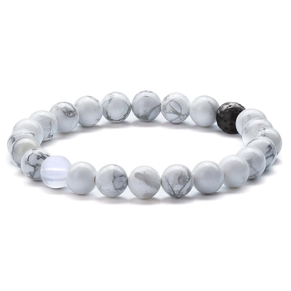 Tiger Eye Volcanic Rock Yoga Beaded Bracelet