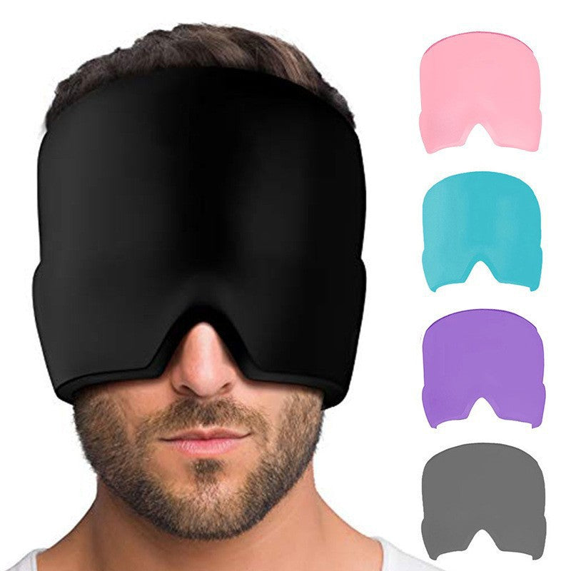 Gel Mask Ice Compress Head Cover Physical Cooling Relieve Headache