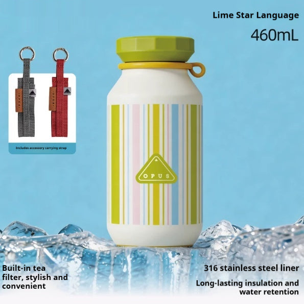 Outdoor Portable Tea-Brewing Couples Insulated Water Bottle