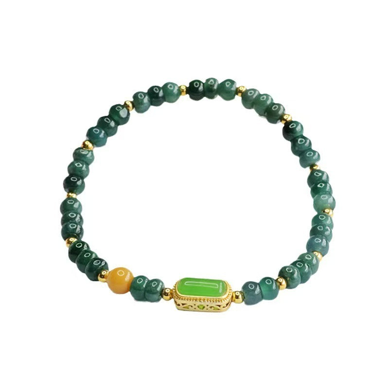 Natural Stone Blue Water Jade Abacus Beads Female Jasper Beaded Topaz For Girlfriend Girlfriend Gifts Bracelet