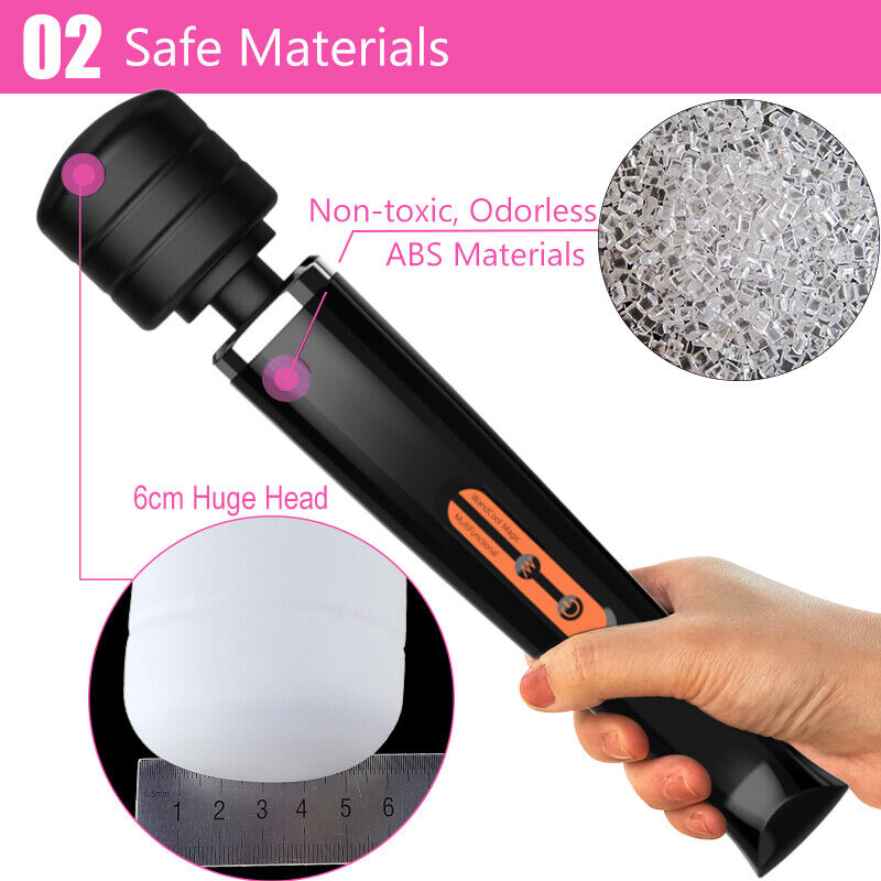 Body Wand Vibrating Massager USB Rechargeable 10 Modes Speed Pleasure Stick