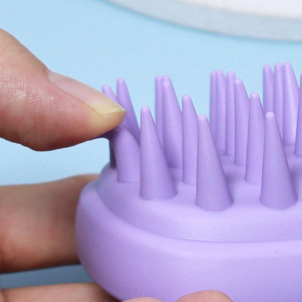 2-in-1 Silicone Soft-Bristle Scalp Massage Brush