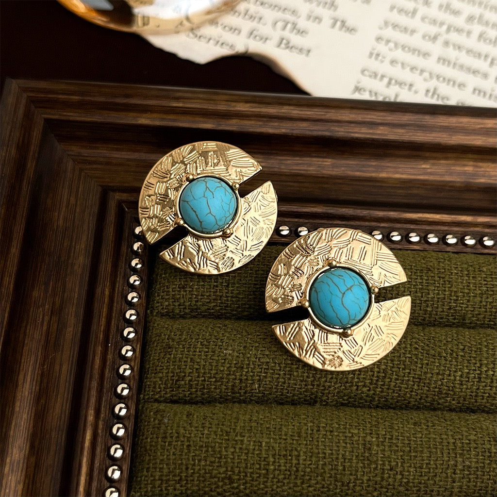 Retro Flower Silver Earrings Women Heavy Industry Zircon Stud Earrings Vintage Premium Jewelry Gift