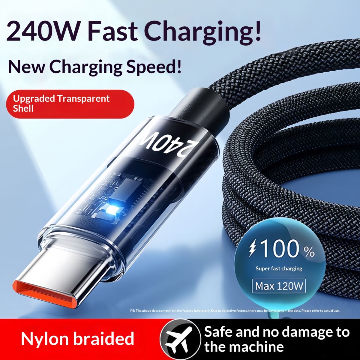 Exclusive For Foreign Trade 240W Fast-Charging Data Cable