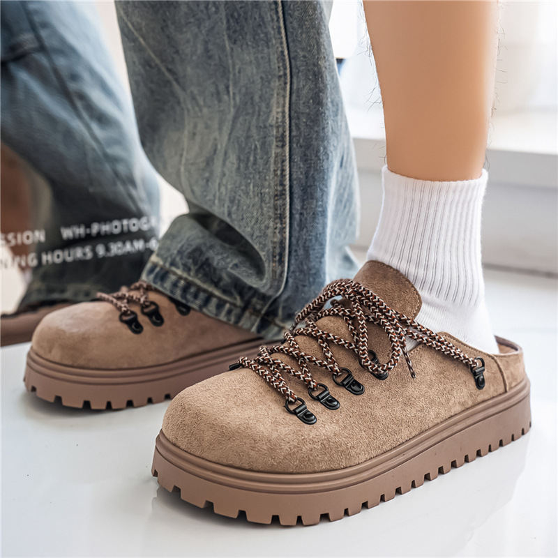 Summer Outdoor Office Lazy Slip-on Closed-toe Slippers