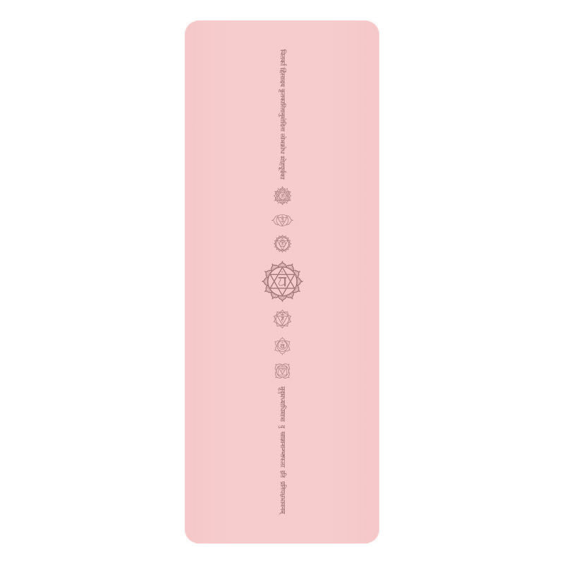 White Pu Leather Natural Rubber Rustic Yoga Mat