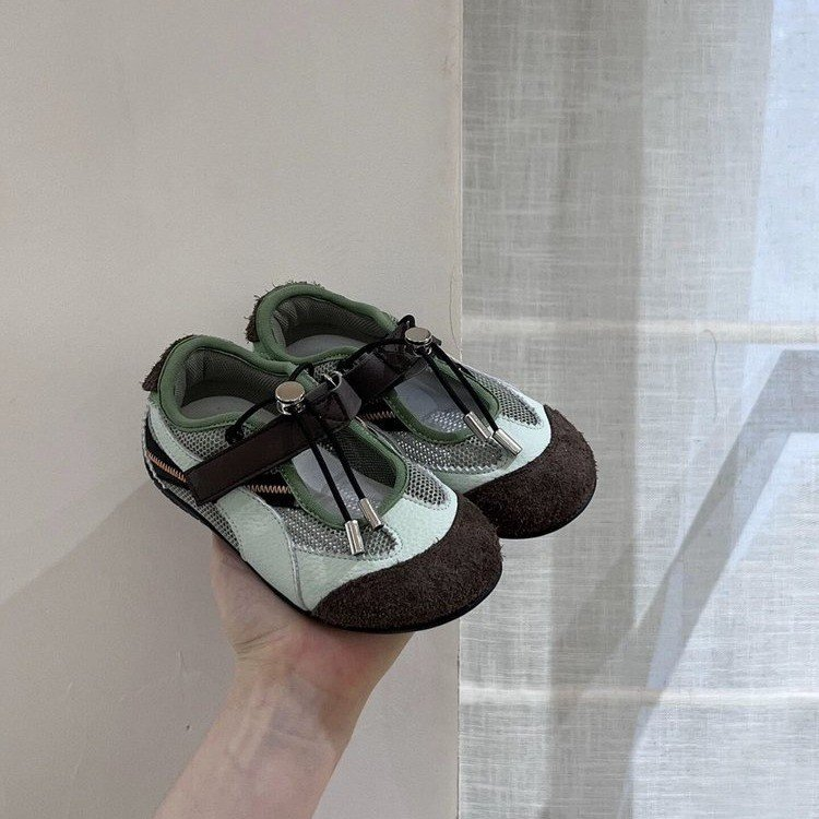 2026 New Summer Korean Style Girls Hollow Low Cut Sneakers, Color Block Breathable Mesh Casual Sports Shoes For Kids