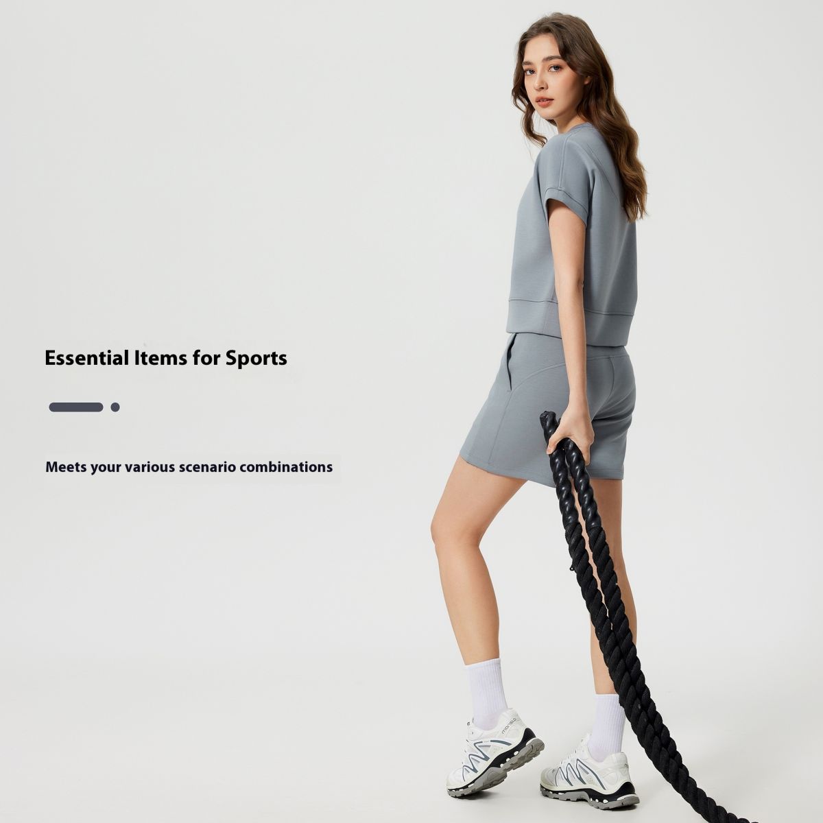 Leisure Sports Cloud Sense Air Layer Short Loose Thin Yoga T-shirt