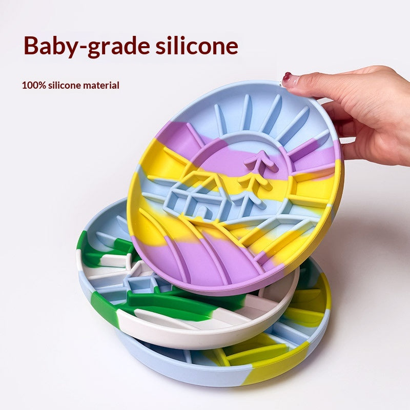 Silicone Pet Dog Slow-Feeding Bowl Licking Plate