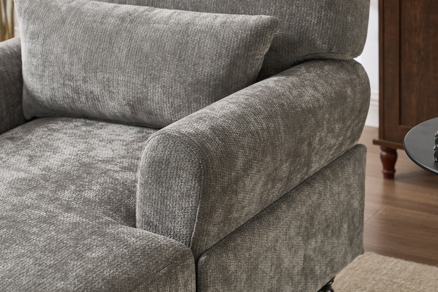 Modern Chaise Lounge , Upholstered Indoor Leisure Sofa Recliner, Chair Sleeper For Bedroom, Living Room, Study Room, Office, GREY
