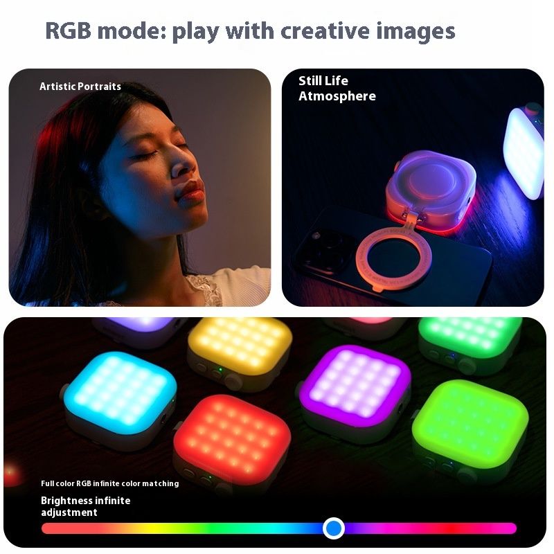 Mobile Phone Magnetic Ice Cube Mini Desktop Fill Light