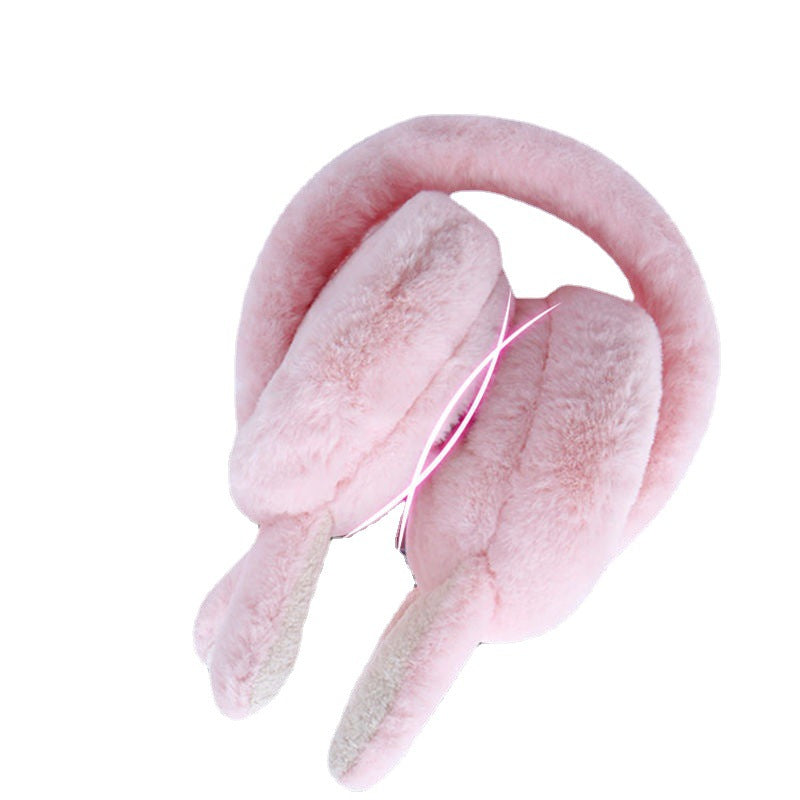 Rabbit Ear Earmuffs For Winter Warmth, Korean Style For Women