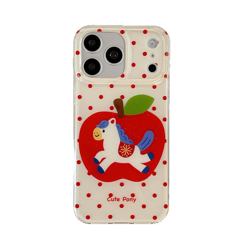 Korean-style Cute Red Polka-dot Phone Case