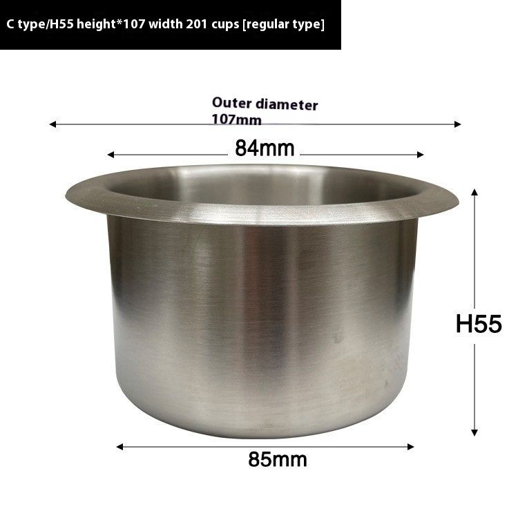 Stainless Steel Cup Saucer RV Modification Accessories