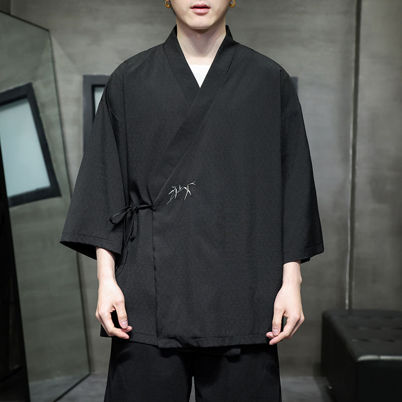 Plus-size Loose-fit New Chinese-style Mens Top