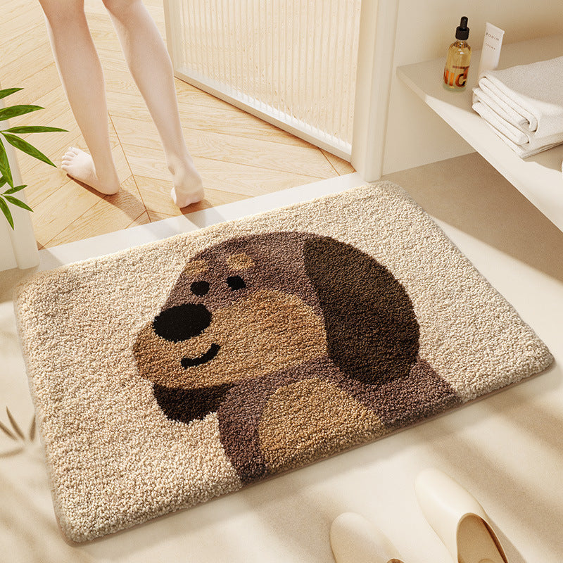 Thickened Faux-cashmere Bathroom Bath Mat