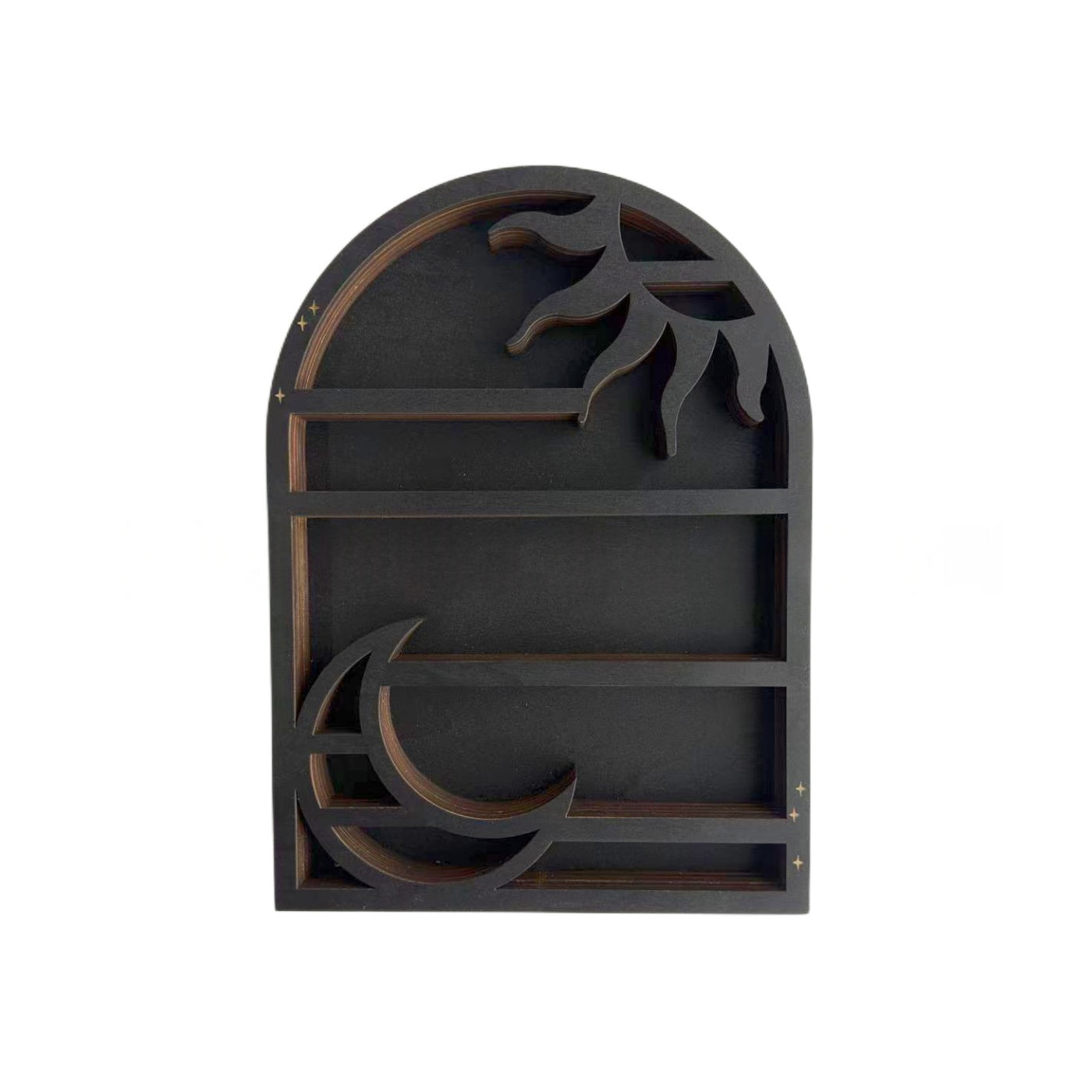 Crystal Display Rack - Black Pendant Style Decorative Holder for Ornaments and Small Decor Items