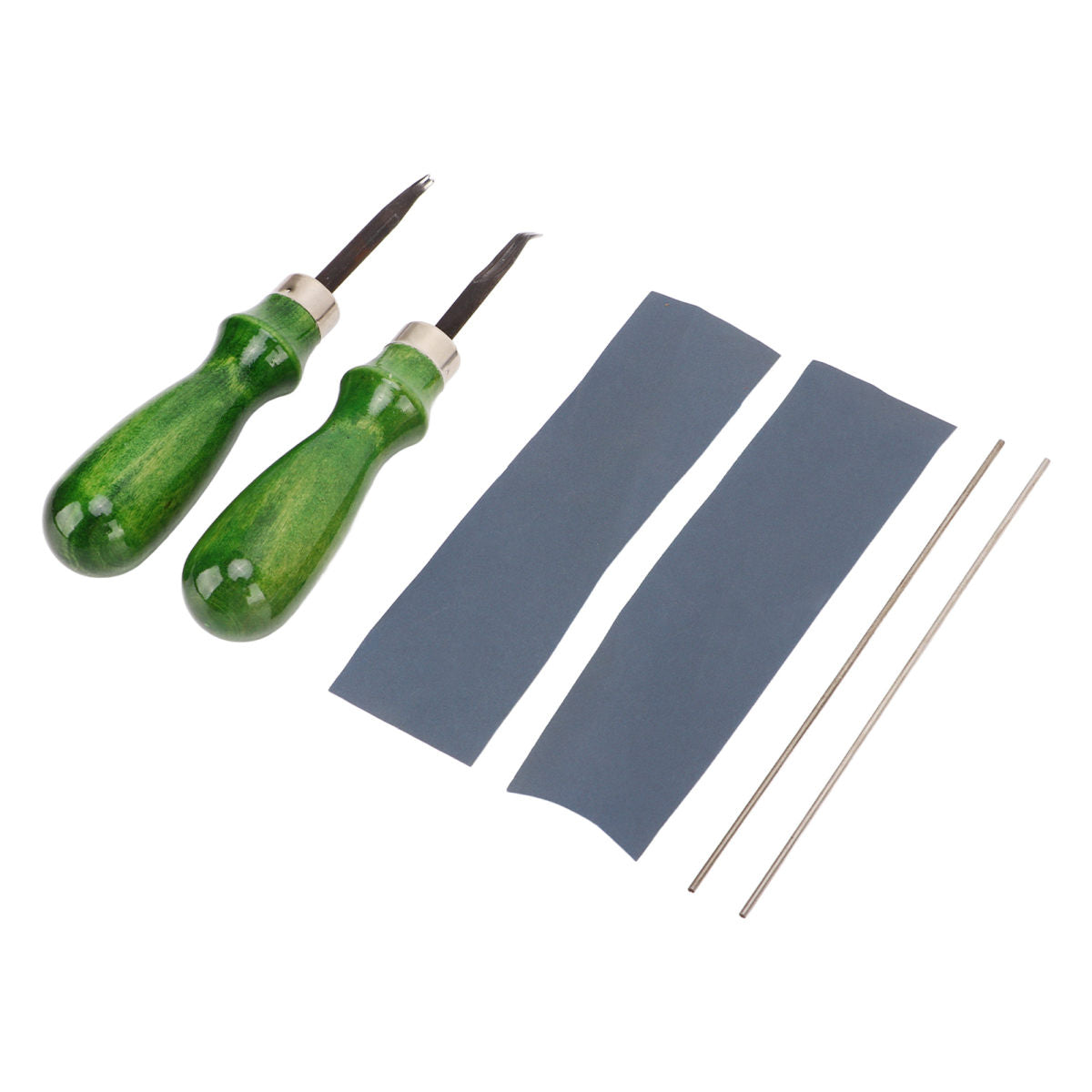 Edge Skiving Beveler Tools Incisive High Hardness Wooden Handle 2 Sizes Leather Craft Edge Cutting Tool For DIY Leather