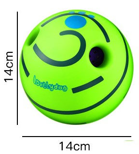 Pet sound ball-14cm green ball-1 piece