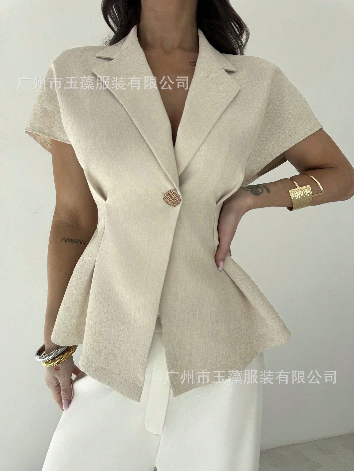 Cross-border Best-selling Women's Solid-color Tops
