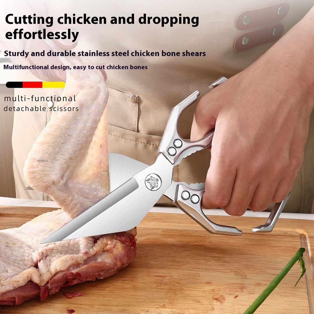 Scissors Stainless Steel Diamond Scissors Chicken Bone Food Household