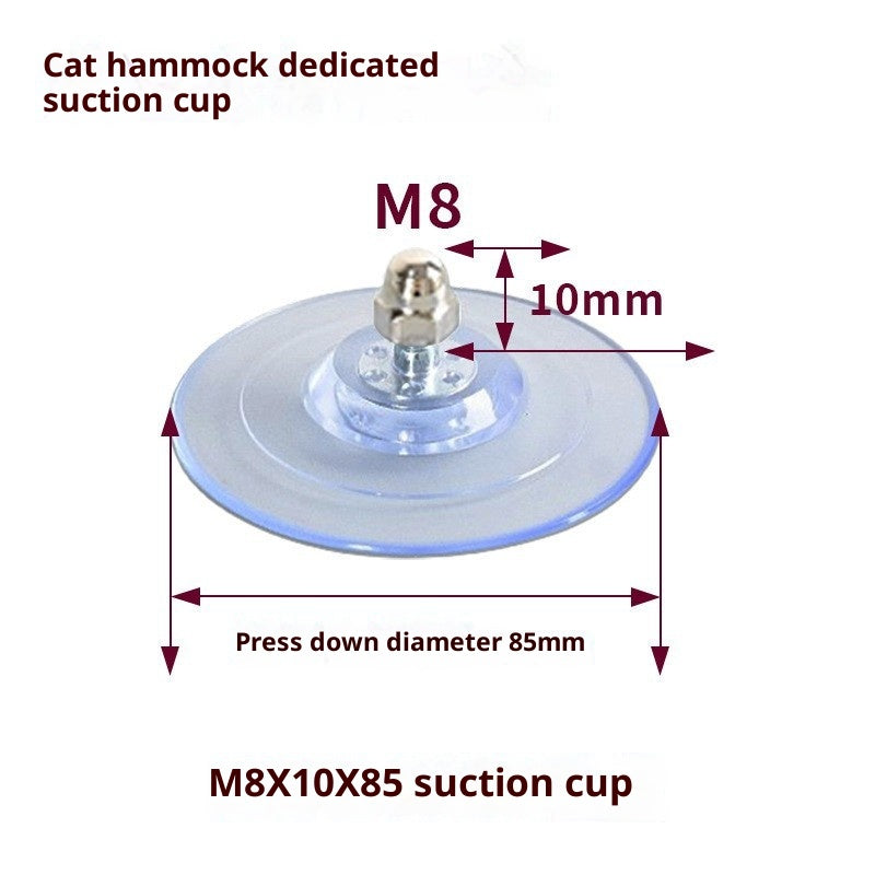 Cat Hammock Suction Cup Accessories With Powerful Suction And Ultra-strong Load-bearing Capacity