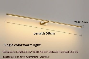 Simple Vanity Light Makeup Table Bathroom Bathroom Mirror Cabinet Light