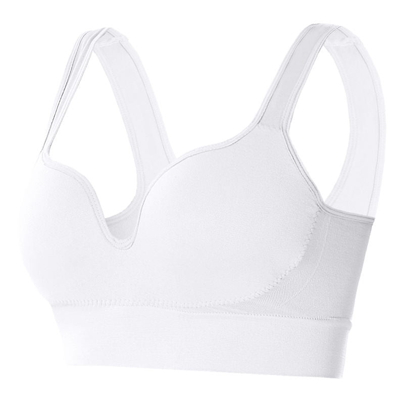 Wireless Push Up Women's Yoga Fitness Running Shockproof Sports Bra