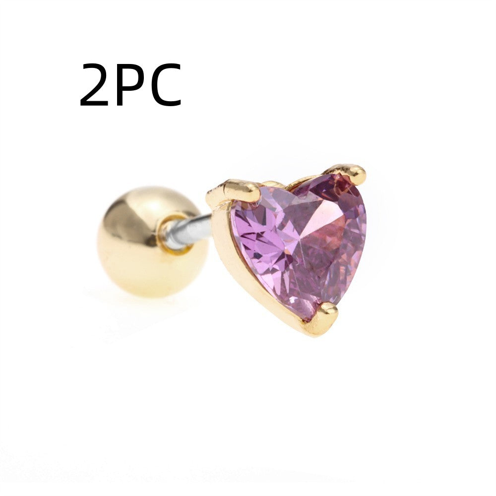 Korean-style Tassel Flower Screw Ball Ear Cartilage Piercing