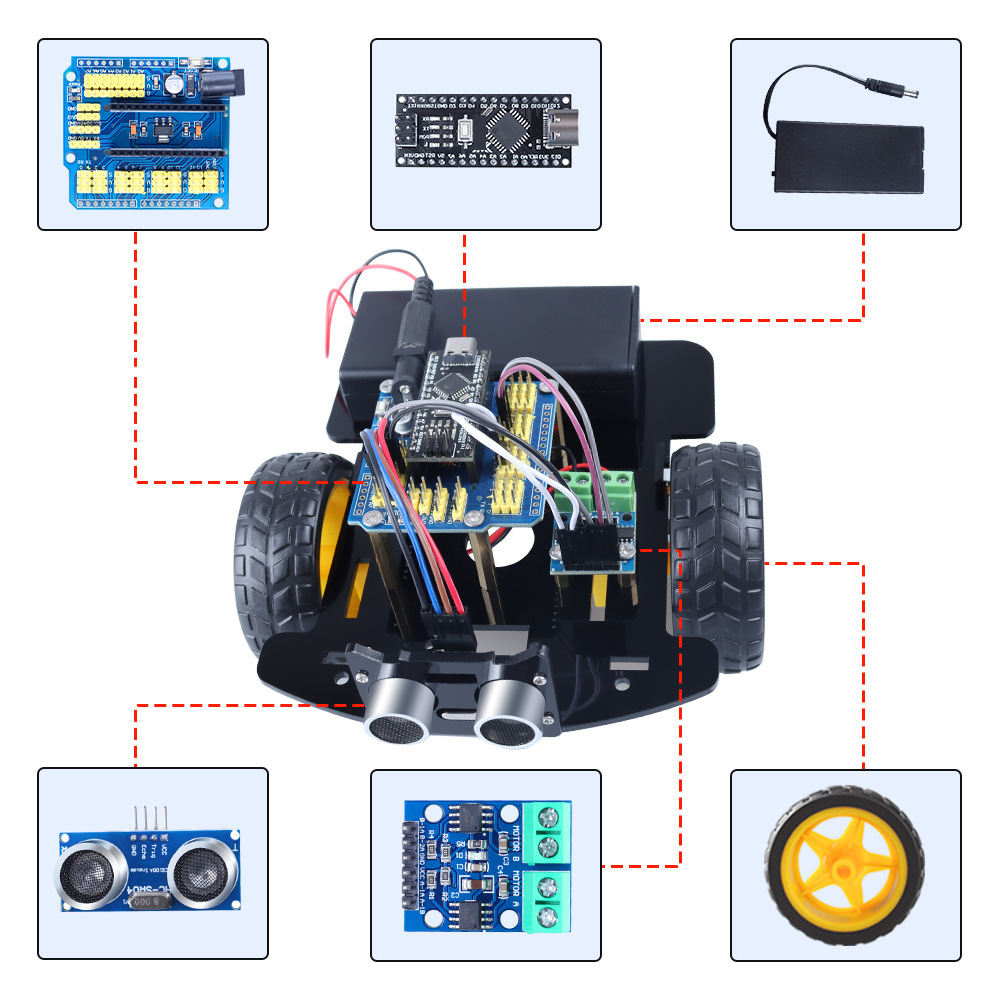 Smart Obstacle-Avoidance Car Kit