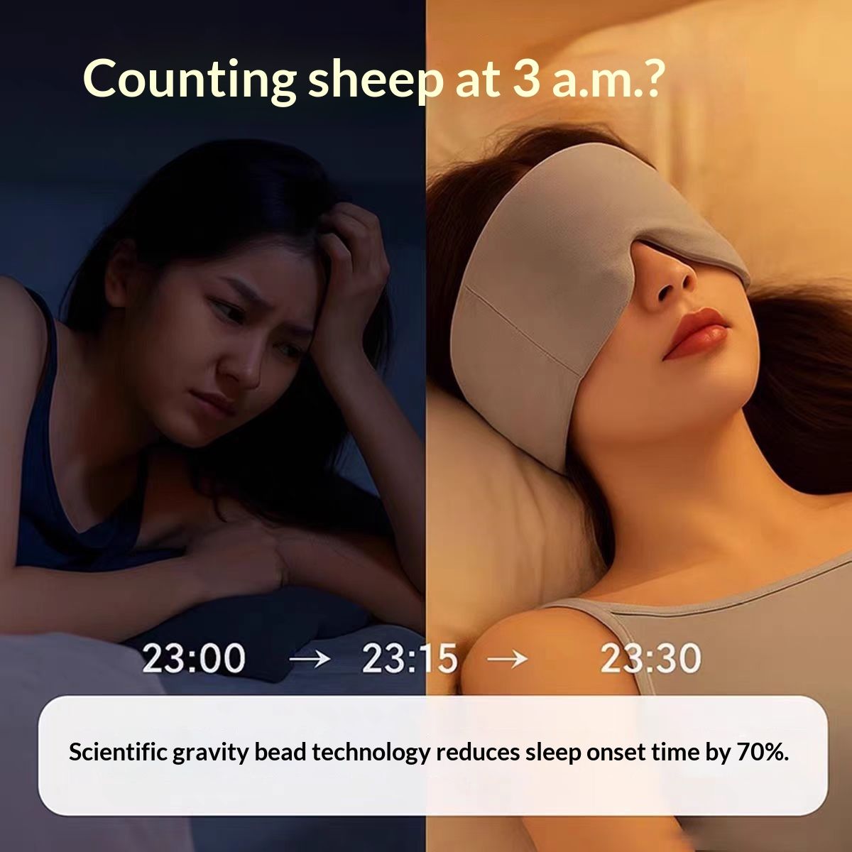 New Cross-border Tech Gravity Eye Mask For Sleep And Light Blocking