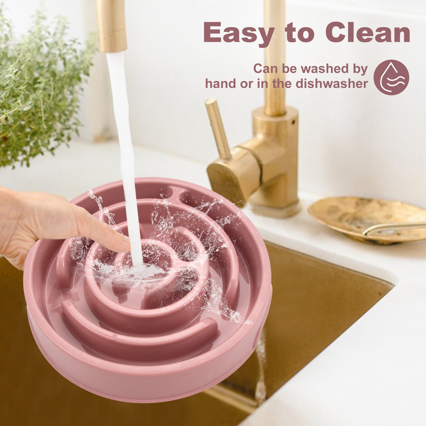 New Pet Bowl Slow Feeding Bowl Anti-choke Slow Food Bowl PP Material Neck Protection