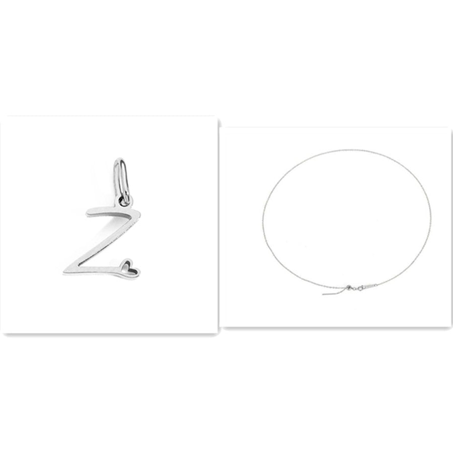 DIY Letter Pendant Necklace Accessories