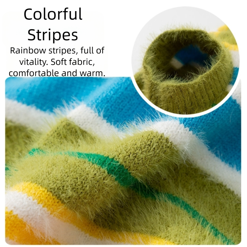 New Dog Clothes For Autumn And Winter Simple And Versatile Striped Sweater Sleeveless Golden Retriever Pet Clothes