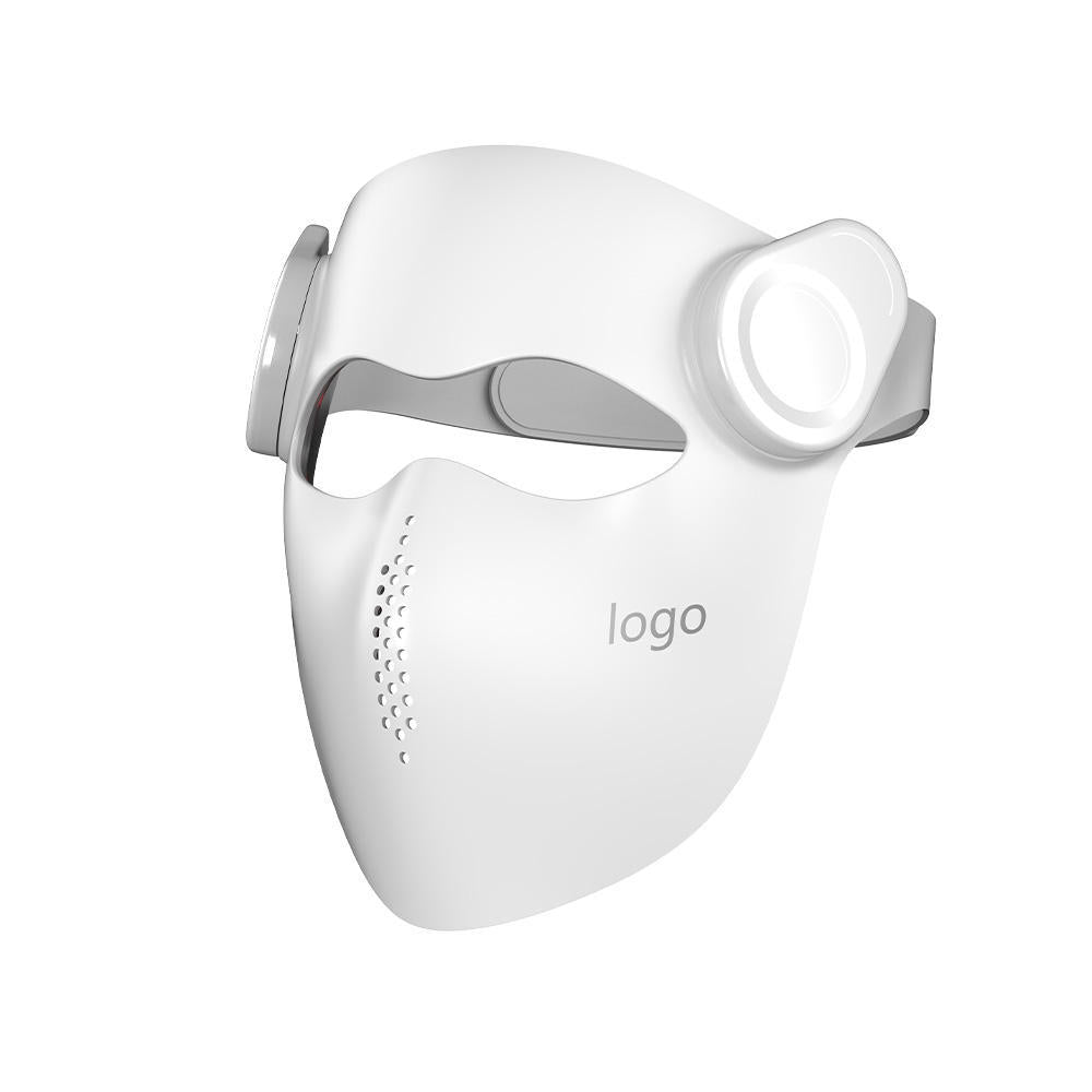 LED Red Blue And Infrared Light Beauty Device Mask With English Voice Function