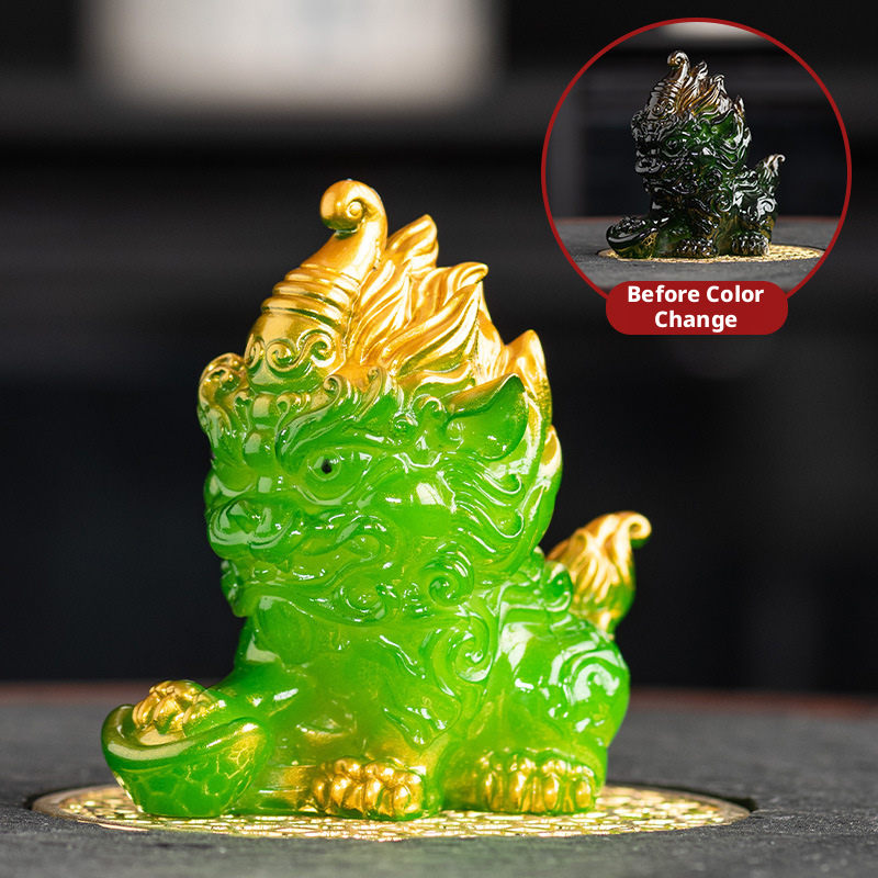 Color Changing Kirin Tea Pet-Jade Color-One-Box