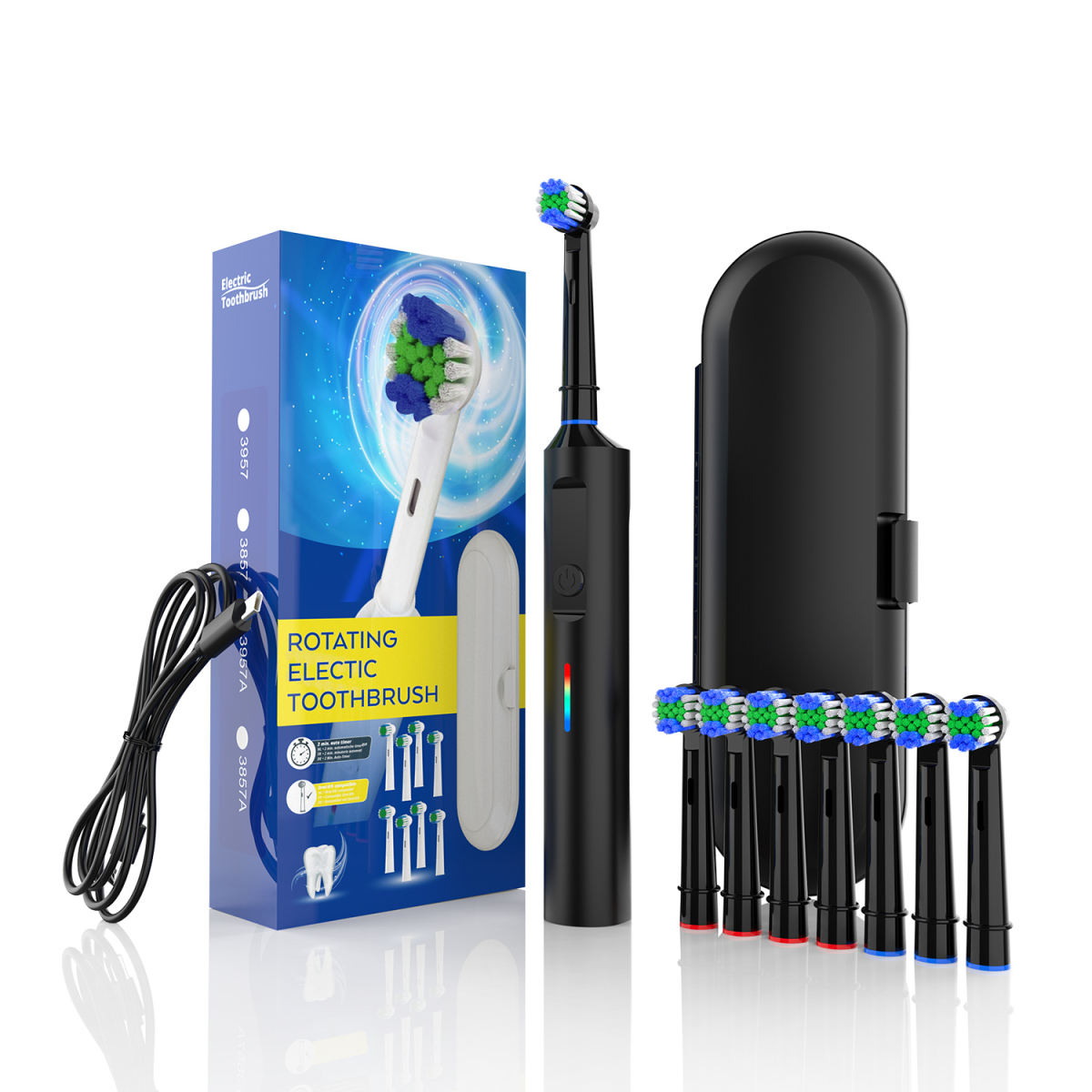 Smart Rotating Electric Toothbrush Rechargeable Model