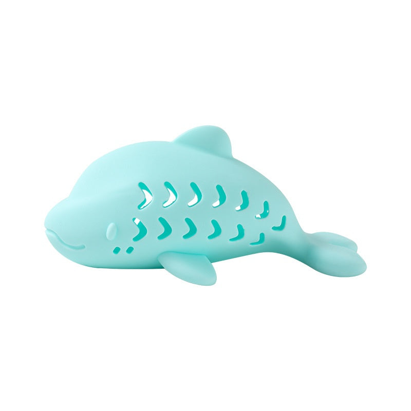 Cat Food-dispensing Bite-resistant Silicone Toy In The Shape Of A Cute Little Fish For Pets