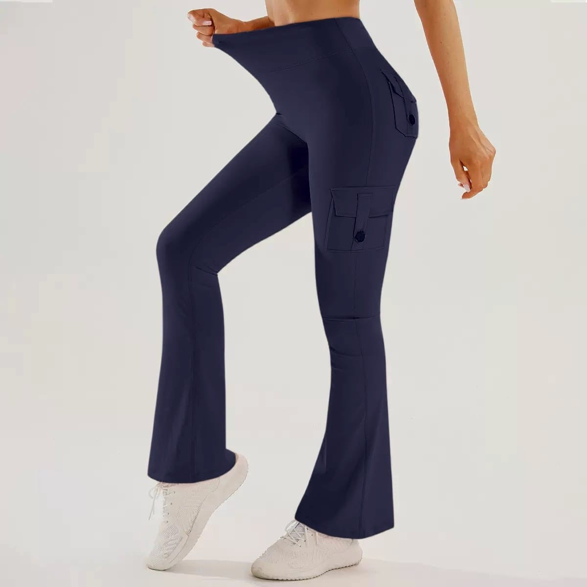 Multi-Pocket Yoga Pants For Fitness And Exercise