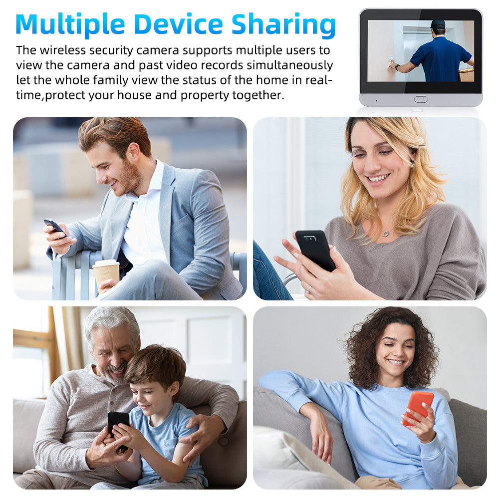 Wireless Smart Doorbell Home Cat Eye Camera