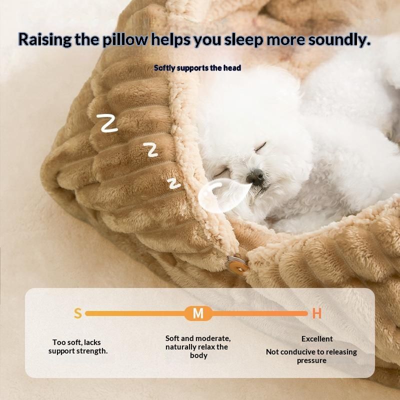 Winter Fleece-lined Cat Bed Foldable Pet Mat