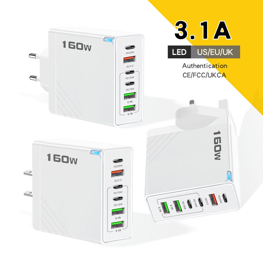 3PD 3USB Mobile Phone Charger 5V 3.1A Adapter