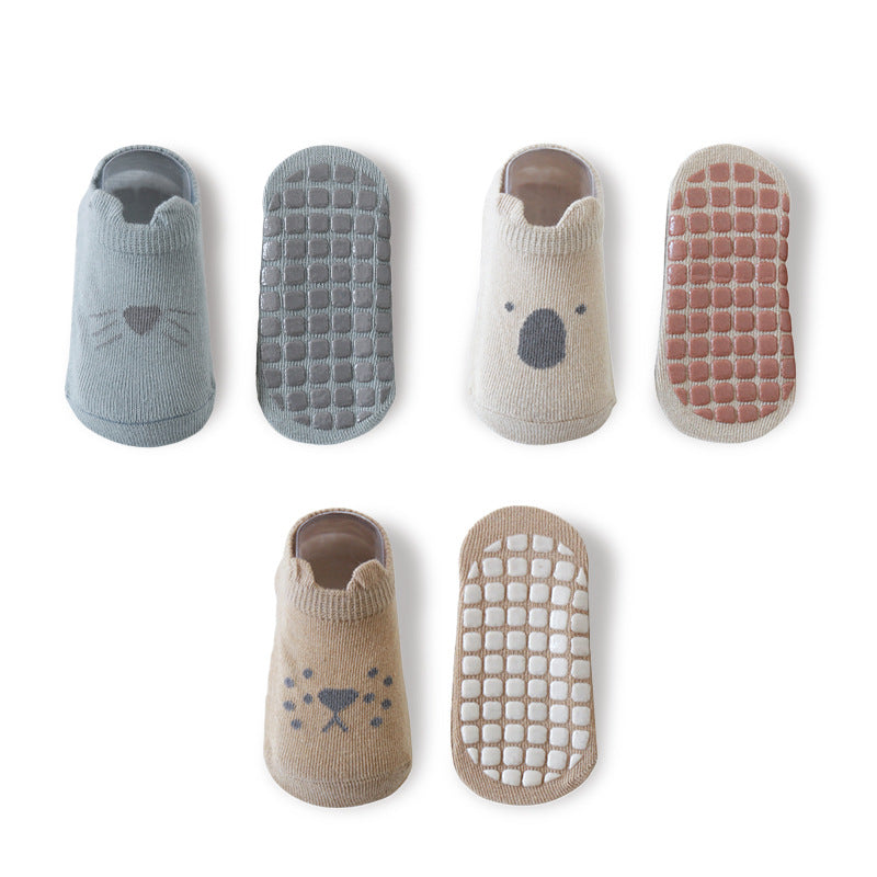 Baby Cotton Non-slip Indoor Cooling Learning To Walk Short Boat Socks