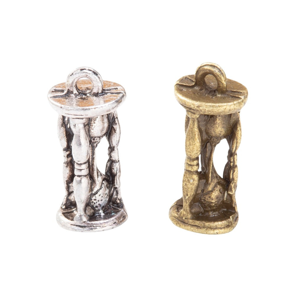 DIY Vintage Alloy Jewelry Accessories Hourglass Pendant Charm