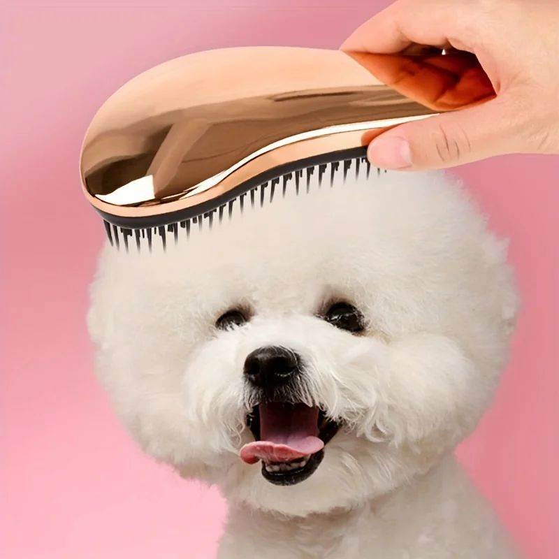 2-in-1 Dog Grooming Comb And Massage Brush Removes Hair And Relaxes Your Pet For Easy Use Perfect For Bath Time Floating Design