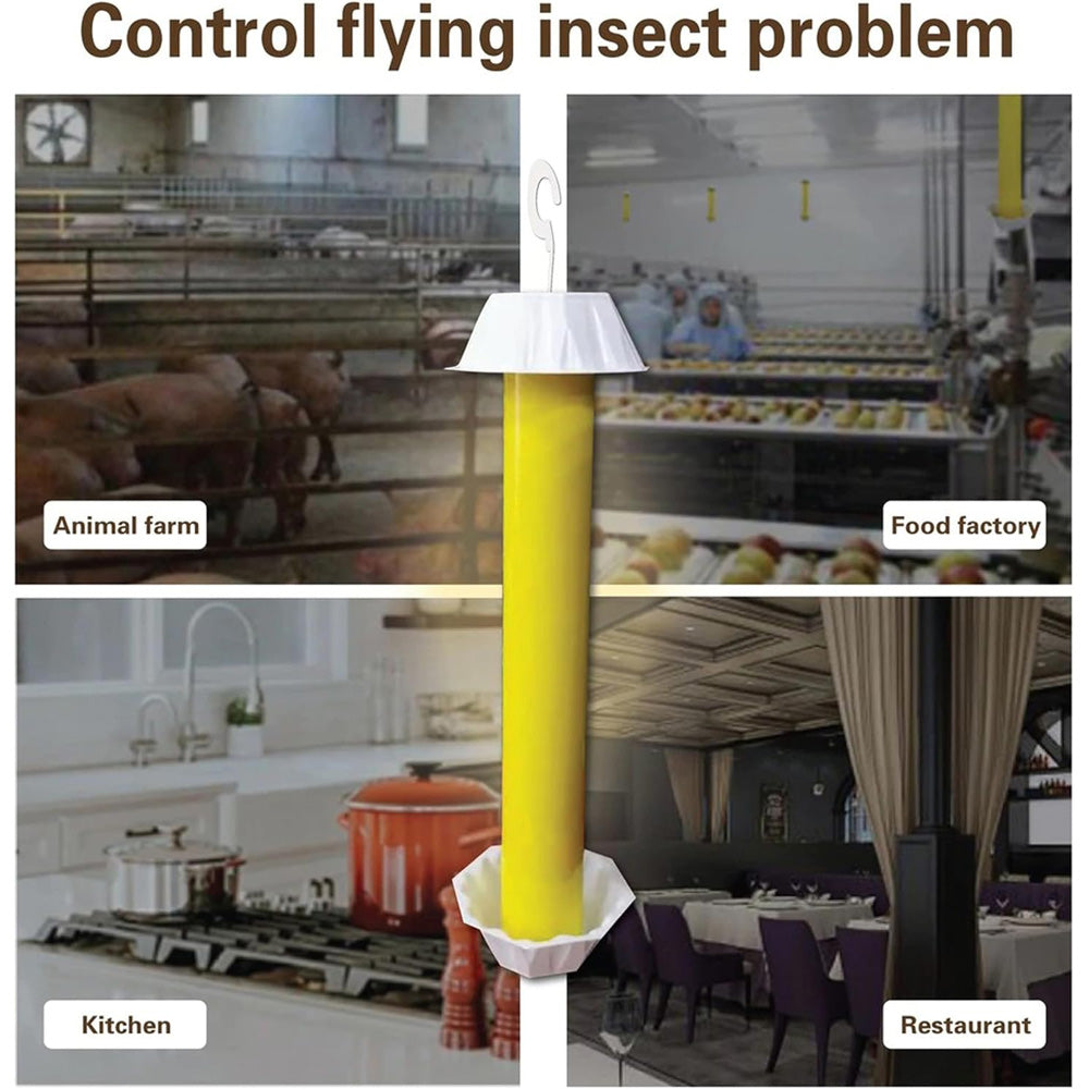 Indoor And Outdoor Sticky Fly Traps,Magic Fly Sticks,Odorless & Safe