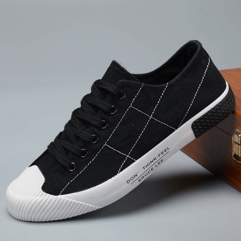 Autumn Mens Shoes New Casual Sneakers Korean-style Canvas